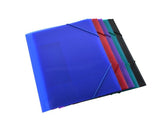 CARPETA A4 GOMAS SOLAPA PP COLORES SURTIDOS | 10 UNIDADES | (FRAGA)
